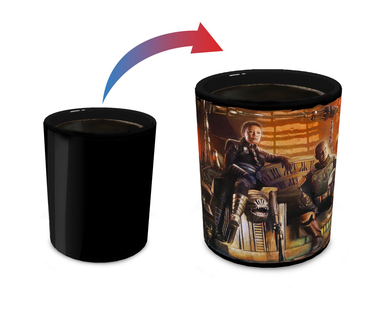 Star Wars (The Book of Boba Fett - A New Beginning) Morphing Mugs® Heat-Sensitive Clue Mug MMUGC1481